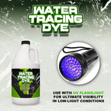 Water Tracing Dye - Fluorescent Green, Leak Detection, Sewer Tracing Dye, Halloween Props, High Visibility, UV Reactive