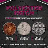 Polyester Concrete Patching System - Rapid Hardening Polyester Mortar Mix, 100% Solids, 2 Part Mortar Patching Repair Kit for Concrete, Metal, Wood & More