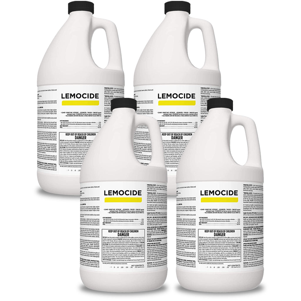 Lemocide - Disinfectant, Deodorizer, Virus, Mildew & Mold Inhibitor, Super Concentrate, Lemon Scented
