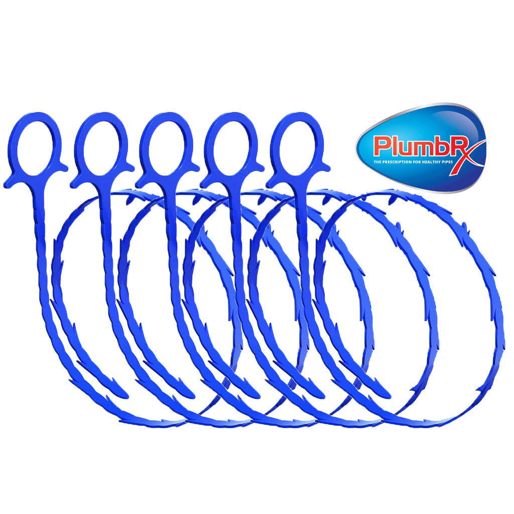 PlumbRx - Hair Grabber Drain Snake Tool (5 Pack)